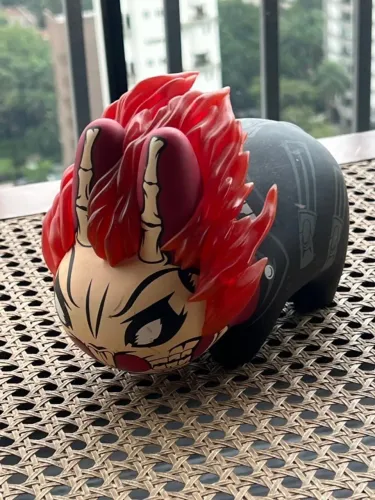 Boneco de vinil Kidrobot Marvel Labbit Ghost Rider
