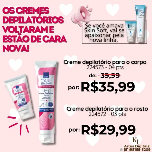 Creme Depilatório Avon para o corpo