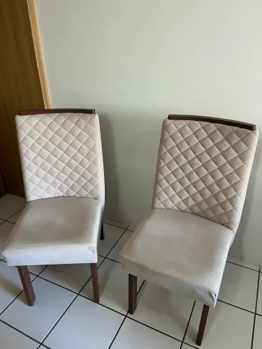 Conjunto de 6 Cadeiras de Jantar Estofadas
