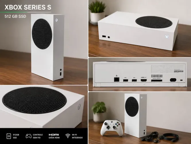 ? Xbox Series S Completo + Controle + Kit Recarregável | Pronto para Jogar! ?