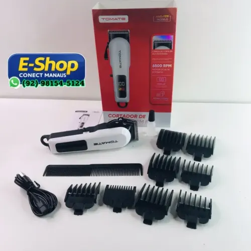 Máquina De Cortar Cabelo Sem Fio Com Visor - Entrega Grátis