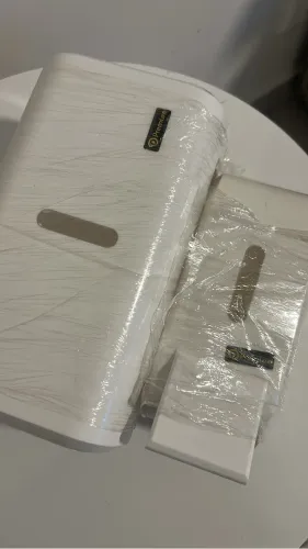 Kit de papel toalha e suporte de sabonete líquido 