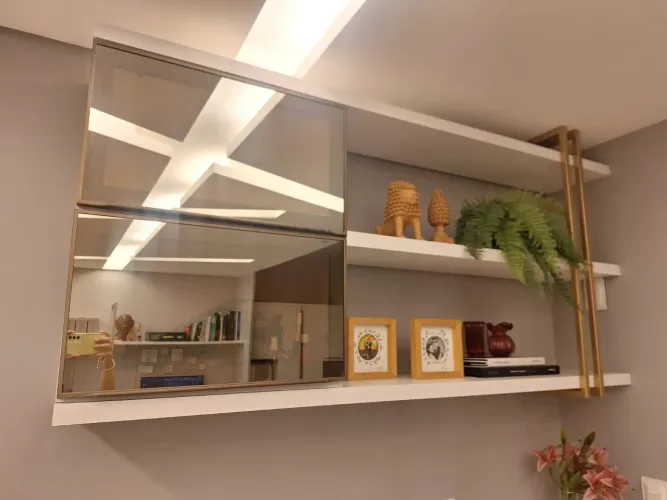 Armário superior com vidro reflecta