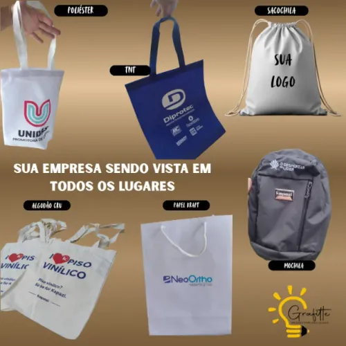 Sacola para brinde!! Personalizada com sua logo
