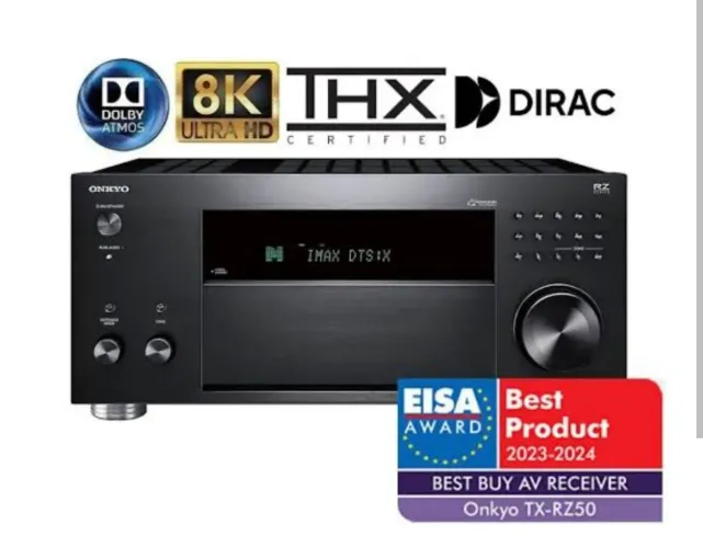 Receiver Onkyo Rz50 8k Atmos Dts-X Imax Dirac Live