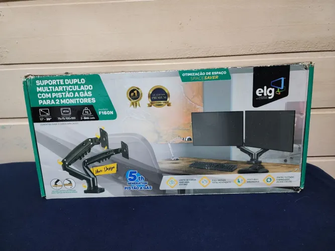 Suporte para monitor duplo