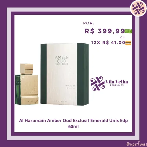 Al Haramain Amber Oud Exclusif Emerald Unis Edp 60ml