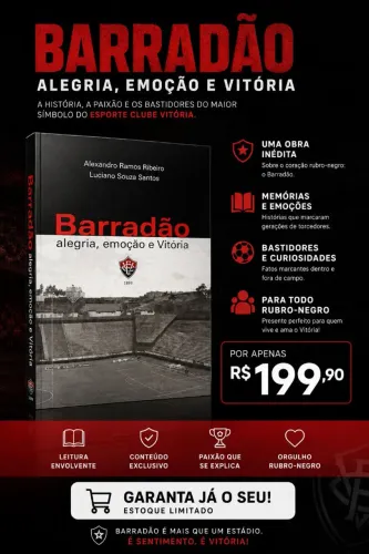 Livro do Vitória sobre o Barradão