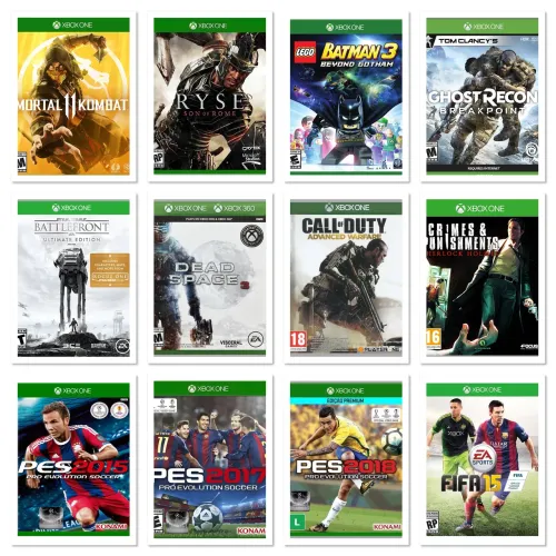 Jogos xbox one semi-novos físicos
