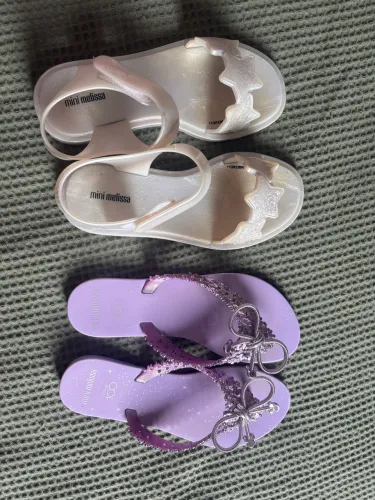 2 pares de mini melissa tamanho 31/32