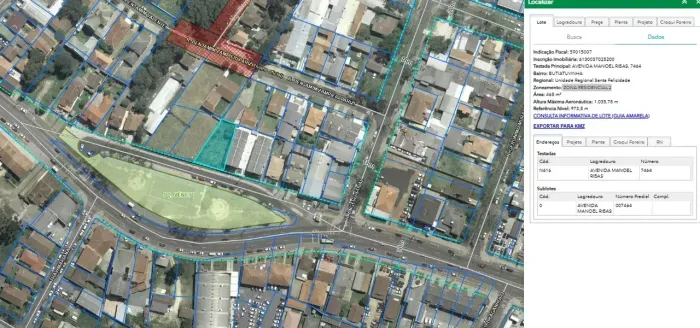Terreno ZR2.1 na Av. Manoel Ribas, Curitiba - 465m²