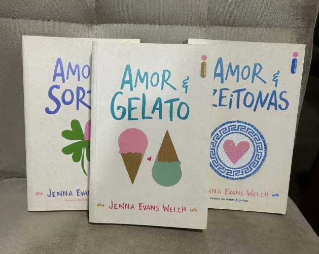 Livros Amor & Gelato, Amor & Sorte e Amor & Azeitonas
