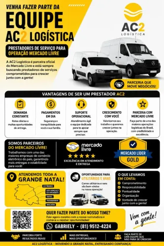 Agregamos seu veículo para entregas mercado livre