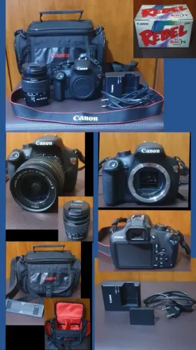 Canon EOS Rebel T5 + Lente 18-55mm - Excelente Estado