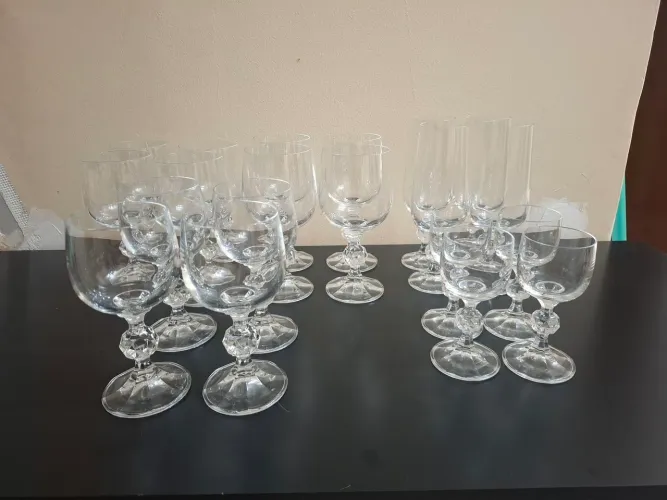 Jogo taças de cristal