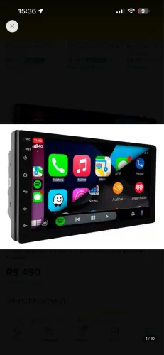 Multimídia 7pol 4gb ram 64gb quad-core gps wifi integrado cor preto H-Tech HT-7240CA