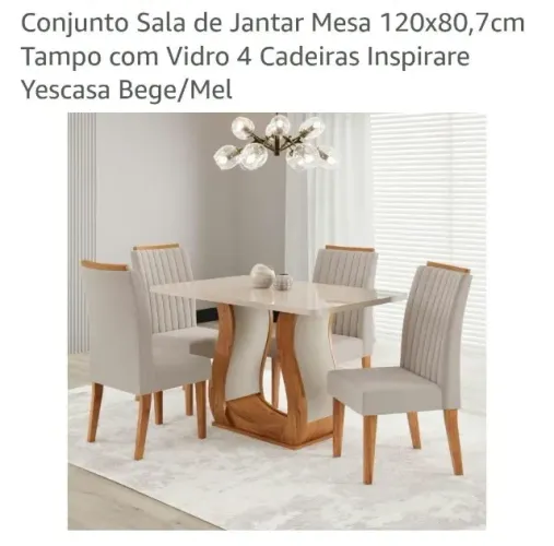 CONJUNTO DE MESA DE JANTAR? NOVO, AINDA NA CAIXA!