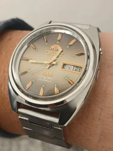 Relógio antigo ORIENT AUTOMÁTICO AAA JAPAN  anos 70 de coleção 