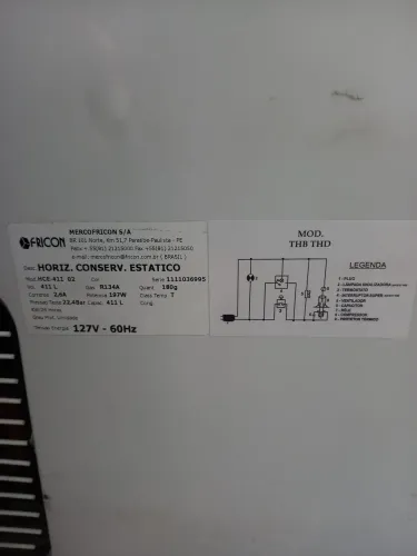 Vendo freezer horizontal tampa de vidro