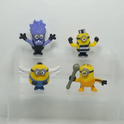 Lote 4 bonecos Minions McDonald's 2016