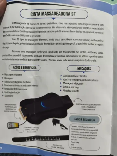 Conta massageadora térmica