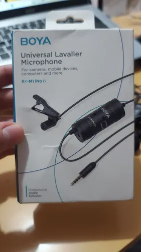 Microfone Lapela Boya BY-M1 Pro II Condensador