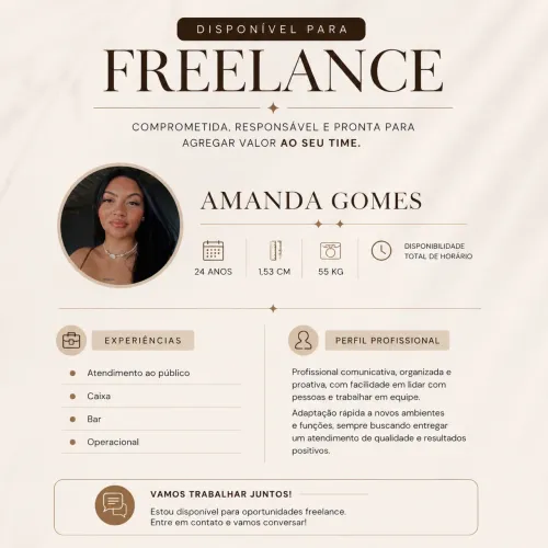 Disponível Para Freelance