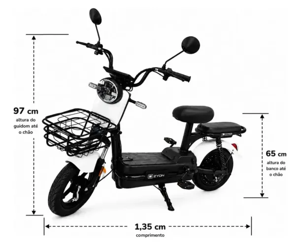 Scooter elétrica zyon mu-02