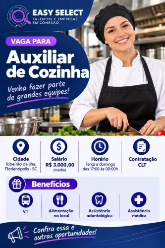 Auxiliar de cozinha 