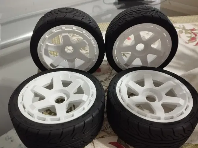 Jogo de rodas para automodelo GT ou Buggy 1/8 Kyosho Ofna Arrma Traxxas