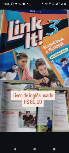 Vendo livro de inglês Link It! 3