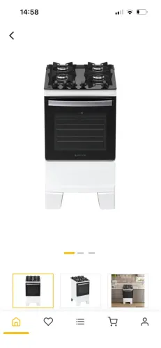 Fogão novo ainda na caixa