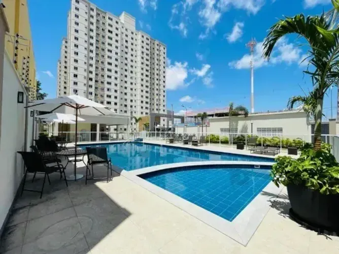 Lindo Apartamento 2/4 Mobiliado 02 Vaga De Garagem No Cond. Torre das dunas