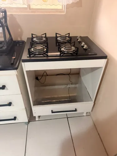 Cooktop 4 bocas com balcão