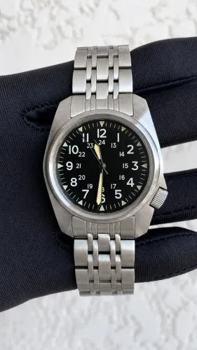 Relógio Aimimo Design Field Watch 38mm | Vidro Safira | Aço 316L | À Prova d'Água | Caixa 