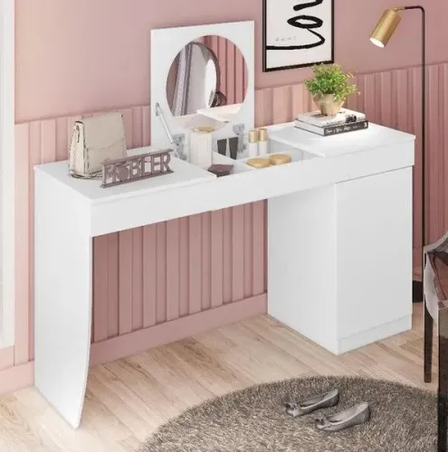 ESCRIVANINHA/PENTEADEIRA Tampo Basculante Com Espelho Dividimos Em Até 10x Sem Juros