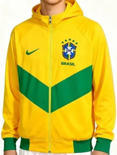 Blusa Agasalho zip Seleção BRASILEIRA jaqueta