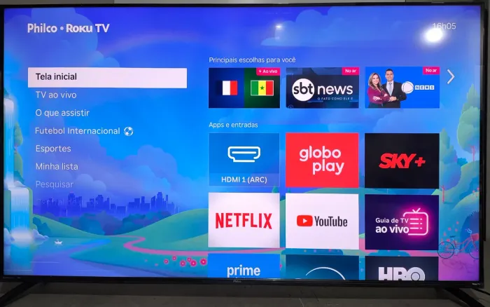 TV PHILCO 58" SMART ROKU 4K