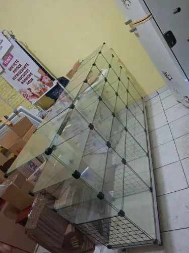 Vitrine de vidro para loja