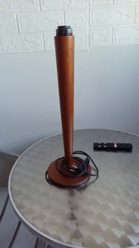 Base de madeira para abajur da tok stok 