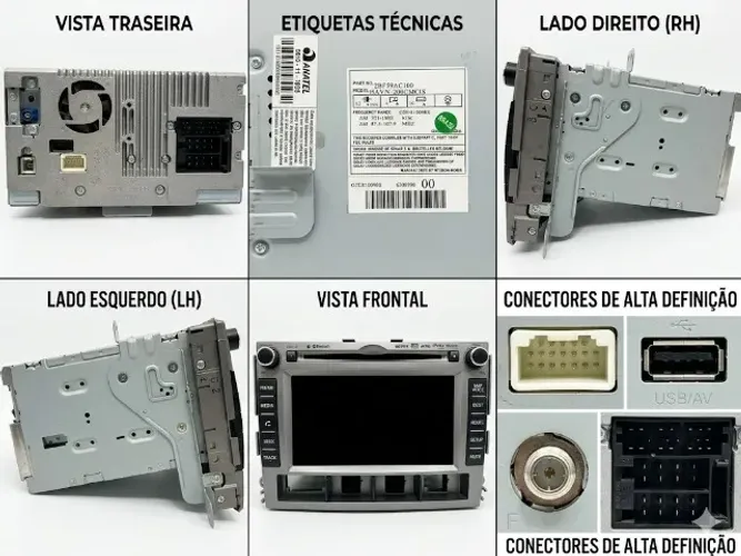 Rádio Central Multimídia Original Hyundai Santa Fé 2011 2012 - Peça Genuína Cod. 2bf59ac10