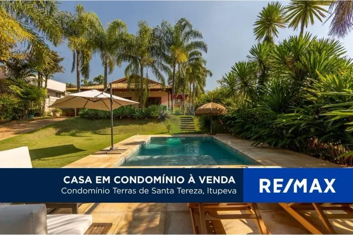 Casa a venda com 3 quartos, sendo 1 suites e 2 demi-suites, no Condominio Terras de Santa