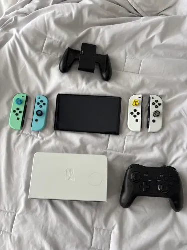 nintendo switch oled com vários jogos e adicionais por apenas 2.600 reais