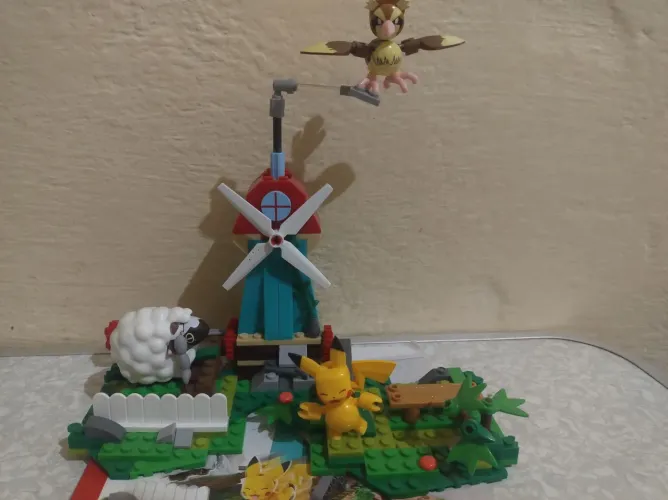 Pokemon Mega Construx Moinho Rural tipo lego