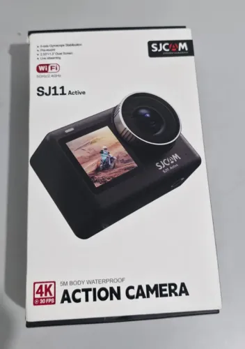 Câmera De Ação Sjcam Sj11 Active 4k Com Tela Dupla Preto Preto