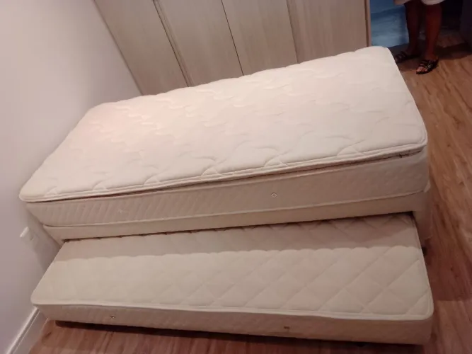 Cama bi-box com colchão (solteiro premium))