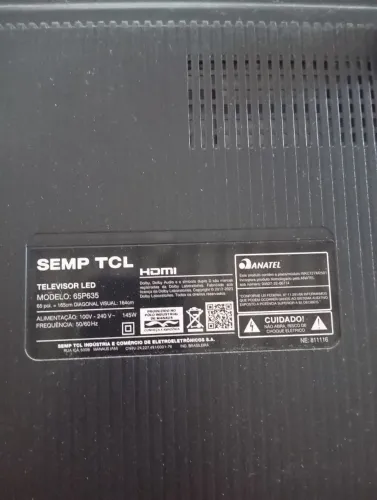 Tv  TCL 65 POLEGADAS,PARA RETIRADA DE PEÇAS