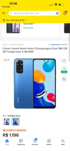 Vendo Xiaomi redmi note 11 128gb