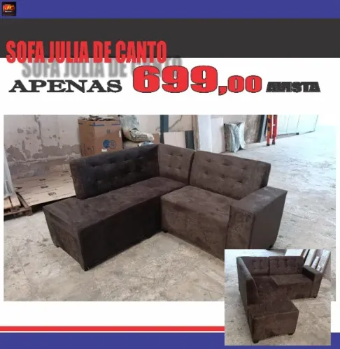 sofa julia de canto marrom
