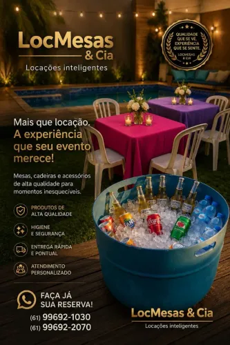 Conjunto Mesa Plástica e cadeiras